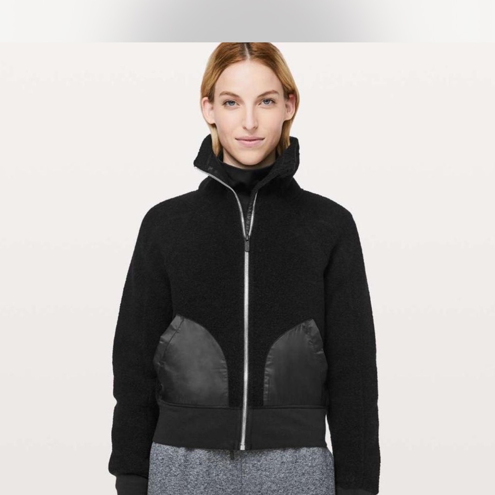 Lululemon Athletica Black Teddy Jacket